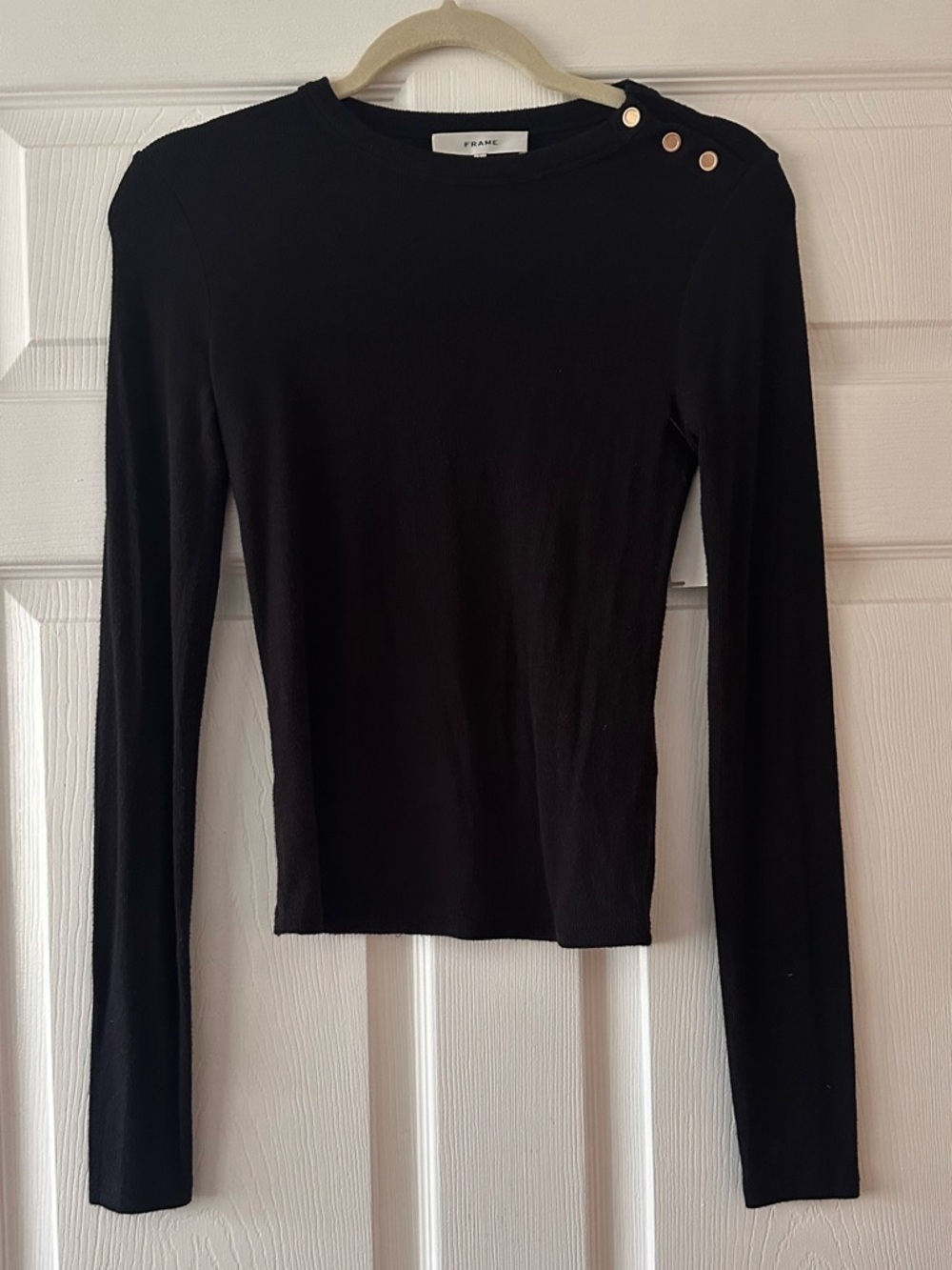Frame
Rib Button Crewneck Tee - Picture 6 of 10